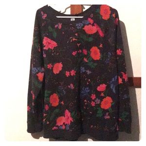 Old Navy floral sweatshirt